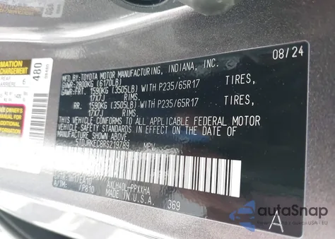 2024 Toyota Sienna Xle from USA, damaged, VIN 5TDJRKEC8RS219789